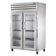 True STR2R-2G-HC Spec Series ENERGY STAR Certified 2-Section 52 5/8" Wide Full-Height Glass Door Insulated R290 Hydrocarbon Reach-In Refrigerator With Stainless Steel Exterior And Interior, 115V