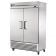 True T-49-HC T Series Reach-In Two Section Refrigerator w/ Two Solid Swing Doors And Six PVC Coated Shelves