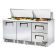 True TFP-72-30M-D-2_LH 72-1/8” Two Door And Left-Hand Drawers Food Prep Table Refrigerator With 30 Food Pans And 134A Refrigerant - 115V