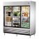 True TSD-69G-LD TSD Series Reach-In Three Section Refrigerator w/ Three Glass Sliding Doors And Nine PVC Coated Shelves