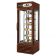 True G4SM-23RGS~TSL01 27 1/2" Bronze Four Sided Glass Door Refrigerator Merchandiser with Revolving Shelves - 115V