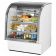 True TCGG-36-HC-LD 36-1/4" White Curved Glass Refrigerated Deli Case With Stainless Steel Top and Trim