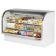 True TCGG-72-HC-LD 72" White Curved Glass Refrigerated Deli Case With Stainless Steel Top and Trim - 37.1 Cu. Ft.  