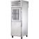 True STA1RPT-1HG/1HS-1G-HC Spec Series 1-Section 27 1/2" Wide Half-Height Glass / Solid Front Door And Full-Height Glass Rear Door Insulated R290 Hydrocarbon Pass-Thru Refrigerator With Stainless Steel Exterior And Aluminum Interior, 115V