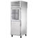 True STA1RPT-1HG/1HS-1S-HC Spec Series 1-Section 27 1/2" Wide Half-Height Glass / Solid Front Door And Full-Height Solid Rear Door Insulated R290 Hydrocarbon Pass-Thru Refrigerator With Stainless Steel Exterior And Aluminum Interior, 115V