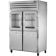 True STA2R-2HG/2HS-HC Spec Series 2-Section 52 5/8" Wide Half-Height Glass / Solid Door Insulated R290 Hydrocarbon Reach-In Refrigerator With Stainless Steel Exterior And Aluminum Interior, 115V