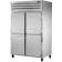 True STA2R-4HS-HC Spec Series 2-Section 52 5/8" Wide Half-Height Solid Door Insulated R290 Hydrocarbon Reach-In Refrigerator With Stainless Steel Exterior And Aluminum Interior, 115V