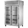 True STA2RPT-2G-2S-HC Spec Series ENERGY STAR Certified 2-Section 52 5/8" Wide Full-Height Glass Front Doors And Full-Height Solid Rear Doors Insulated R290 Hydrocarbon Pass-Thru Refrigerator With Stainless Steel Exterior And Aluminum Interior, 115V
