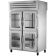 True STA2RPT-4HG-2S-HC Spec Series ENERGY STAR Certified 2-Section 52 5/8" Wide Half-Height Glass Front Doors And Full-Height Solid Rear Doors Insulated R290 Hydrocarbon Pass-Thru Refrigerator With Stainless Steel Exterior And Aluminum Interior, 115V