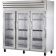 True STA3R-3G Spec Series 3-Section 77 3/4" Wide Full-Height Glass Door Insulated Reach-In Refrigerator With Stainless Steel Exterior And Aluminum Interior, 115V