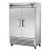 True T-49DT-HC T Series Reach-In Two Section Dual Temperature Refrigerator/Freezer w/ Two Solid Doors And Six PVC Coated Shelves