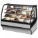 True TDM-R-59-GE/GE-S-S 59" Stainless Steel Refrigerated Curved Glass Display Merchandiser