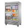 True TS-49G-4-HC~FGD01 TS Series Reach-In Two Section Refrigerator w/ Four Glass Half Doors And Six PVC Coated Shelves
