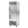 True TS-23F-2-HC Reach-In One Section Freezer w/ Stainless Steel Solid Half Doors And Three Adjustable PVC Coated Wire Shelves