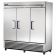 True TS-72F-HC Reach-In Three Section Freezer w/ Three Solid Stainless Steel Doors And Nine Adjustable PVC Coated Wire Shelves
