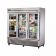 True TS-72G-HC~FGD01 TS Series Reach-In Three Section Refrigerator w/ Three Glass Swing Doors And Nine PVC Coated Shelves