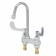 T&S Brass B-0892-01 Deck Mounted 4” Center Medical Faucet With 4-3/8” Swivel/Rigid Gooseneck Nozzle, Aerator, And 4” Wrist-Action Handles