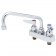 T&S Brass B-1111 4” Center Deck Mounted Workboard Faucet With 8” Swing Nozzle And Eterna Cartridges