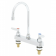 T&S Brass B-1142-XS 8” Center Deck Mounted Workboard Faucet With 5-3/4” Swivel/Rigid Gooseneck Nozzle And 2” Extended Shanks