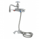 T&S Brass B-1156 4” Centered Wall Mount Work-Board Faucet With 8” Swing Nozzle And Spray Valve