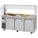 Turbo Air JBT-72-N 70-7/8" J Series Insulated Stainless Steel Refrigerated Buffet Display Table With 3 Sections, 18 Cubic Feet, 115 Volts