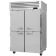 Turbo Air PRO-50-4F-N 51-3/4" ENERGY STAR Rated Premiere PRO Series Top Mount Insulated Reach-In Freezer With 4 Solid Doors With Locks, 48.06 Cubic Feet, 115 Volts
