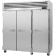 Turbo Air PRO-77F-N 77-3/4" Premiere PRO Series Top Mount Insulated Reach-In Freezer With 3 Solid Doors With Locks, 74.94 Cubic Feet, 115 Volts