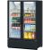 Turbo Air TGM-47SDH-N Black Super Deluxe 51 1/8" Wide 44.2 Cubic ft ENERGY STAR Certified 2 Glass Swing Door Insulated Refrigerated Merchandiser, 115V