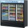 Turbo Air TGM-69RB-N Black 78" Wide 61.83 Cubic ft 3 Glass Sliding Door Insulated Refrigerated Merchandiser, 115V