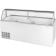 Turbo Air TIDC-91W-N White 89" Wide 28-Can Capacity Curved Low-E Glass Top Ice Cream Dipping Cabinet, 115V