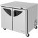 Turbo Air TUF-36SD-N Super Deluxe Series Insulated Rear-Mount Undercounter Freezer with 2 Solid Doors, 9 Cubic Feet, 115V