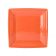 Tuxton CPH-0845 Concentrix 8 1/2" Square Ceramic China Papaya Plate