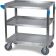 Carlisle UC7032133 Stainless Steel Three Shelf Utility Cart with 700 Pound Capacity