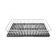 UNOX TG 970 SUPER.GRILL Ribbed Non-Stick Aluminum Plate with GRP 970 Grid, 12" x 20"
