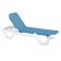 Grosfillex US404194 Sky Blue Marina Adjustable Sling Chaise