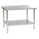 Eagle Group UT3060E 30" x 60" Stainless Steel Work Table with Undershelf and 1 1/2" Backsplash