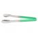 Vollrath 4781270 Jacobs Pride 12" Stainless Steel Scalloped Tong with Green Coated Handle
