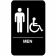 Vollrath 5631 - 6" by 9" Men/Accessible Braille Sign