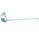 Vollrath 58460 Kool-Touch 6 oz Stainless Steel Round Serving Ladle With 12 3/8" Antimicrobial Heat-Resistant Hooked Handle