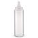 Vollrath 2908-13 Traex 8 oz Single Tip Clear Squeeze Bottle with Clear Cap