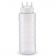 Vollrath 3332-13 Traex 32 oz Tri Tip Clear Squeeze Bottle with Clear Cap
