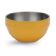Vollrath 4658745 24 oz. Stainless Steel Double Wall Nugget Yellow Round Beehive Serving Bowl