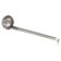 Vollrath 46810 Economy 1-Piece 1/2 oz Stainless Steel Round Serving Ladle With 11" Hooked-Groove Handle
