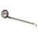 Vollrath 46813 Economy 1-Piece 3 oz Stainless Steel Round Serving Ladle With 11" Hooked-Groove Handle