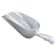Vollrath 46893 Silver 38 oz Cast Aluminum Ice Scoop With 4 3/4" Wide x 9" Deep Bowl And Rounded Handle With Finger Grips