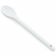 Vollrath 4689815 White 12" High-Temperature Nylon Solid Prep Spoon