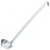 Vollrath 46900 Economy 2-Piece 1/2 oz Stainless Steel Round Serving Ladle With 10 7/8" Hooked-Groove Handle