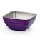 Vollrath 4763265 1.8 Qt. Passion Purple Square Beehive Double Wall Serving Bowl