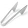 Vollrath 48429 Silverplated 8" One-Piece Mirror-Finish Stainless Steel Buffet Pastry Serving Tongs