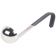 Vollrath 4970120 Black Kool-Touch 1 oz JP Jacob's Pride Collection One-Piece Heavy-Duty Stainless Steel Serving Ladle With 6" Antimicrobial Insulated Heat-Resistant Hook Handle